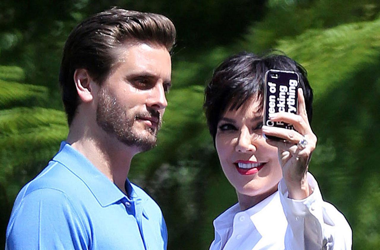 Kris jenner flirty scott disick