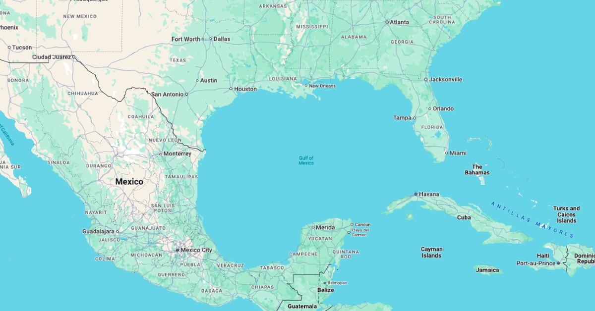 gulf of mexico google maps