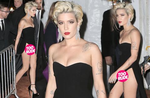 Wardrobe Malfunction! Halsey Goes Nearly Nude For Ritzy Party – Photos