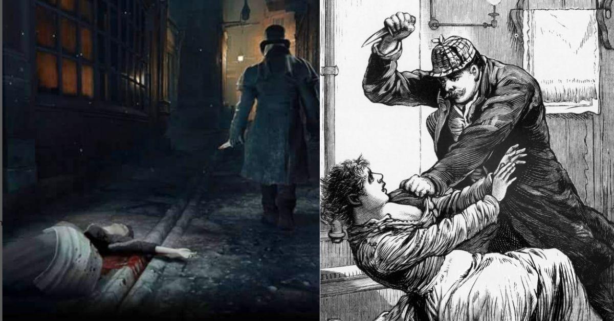 Split photos of Jack the Ripper