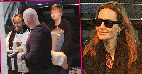 Angelina Jolie And Kids Visit New York