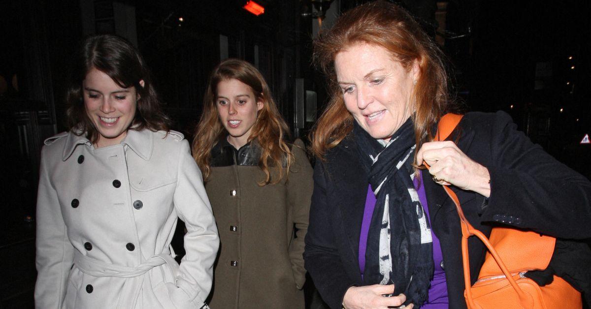 Photo of Sarah Ferguson, Princesses Beatrice and Eugenie