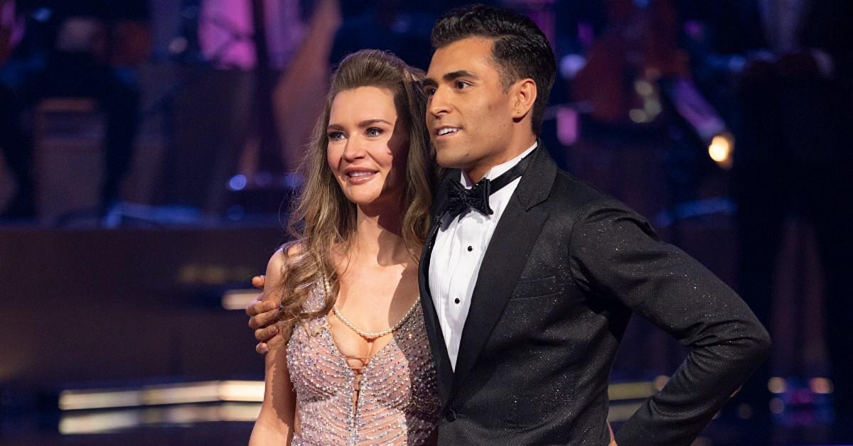 Photo of Anna Delvey with Ezra Sosa on Dancing With the Stars