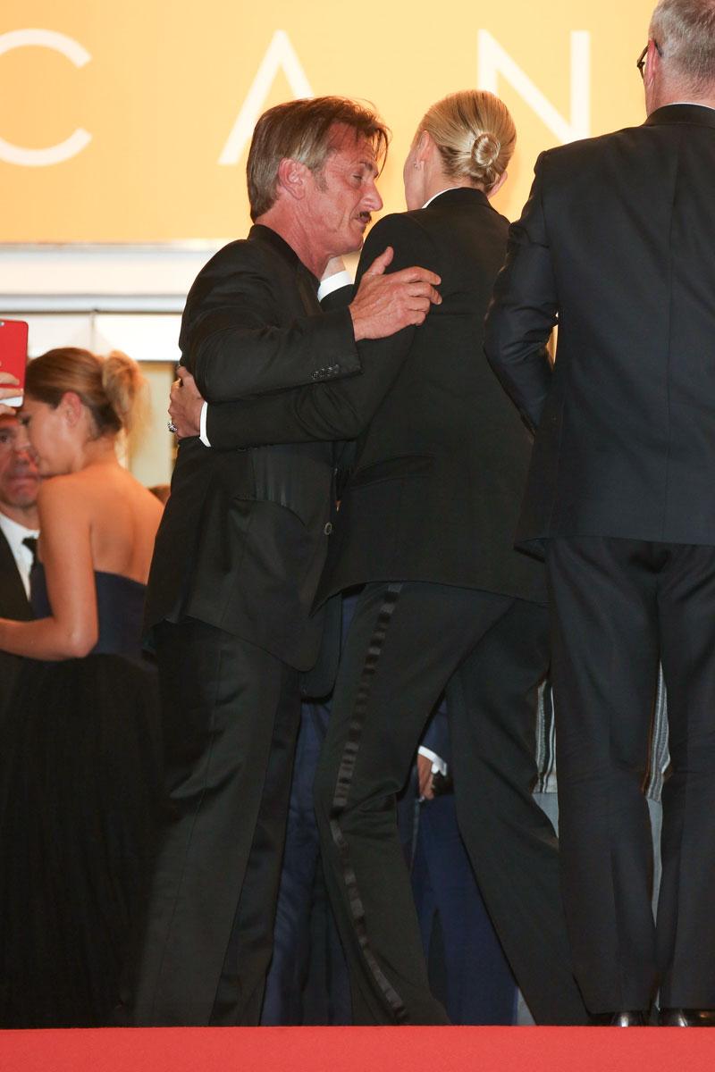 Sean Penn and Charlize Theron Have Icy Reunion at Cannes