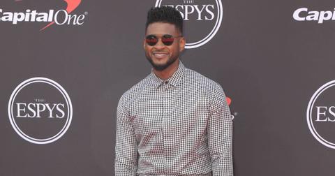 usher gf jennifer goicoechea marriage license super bowl lviii report