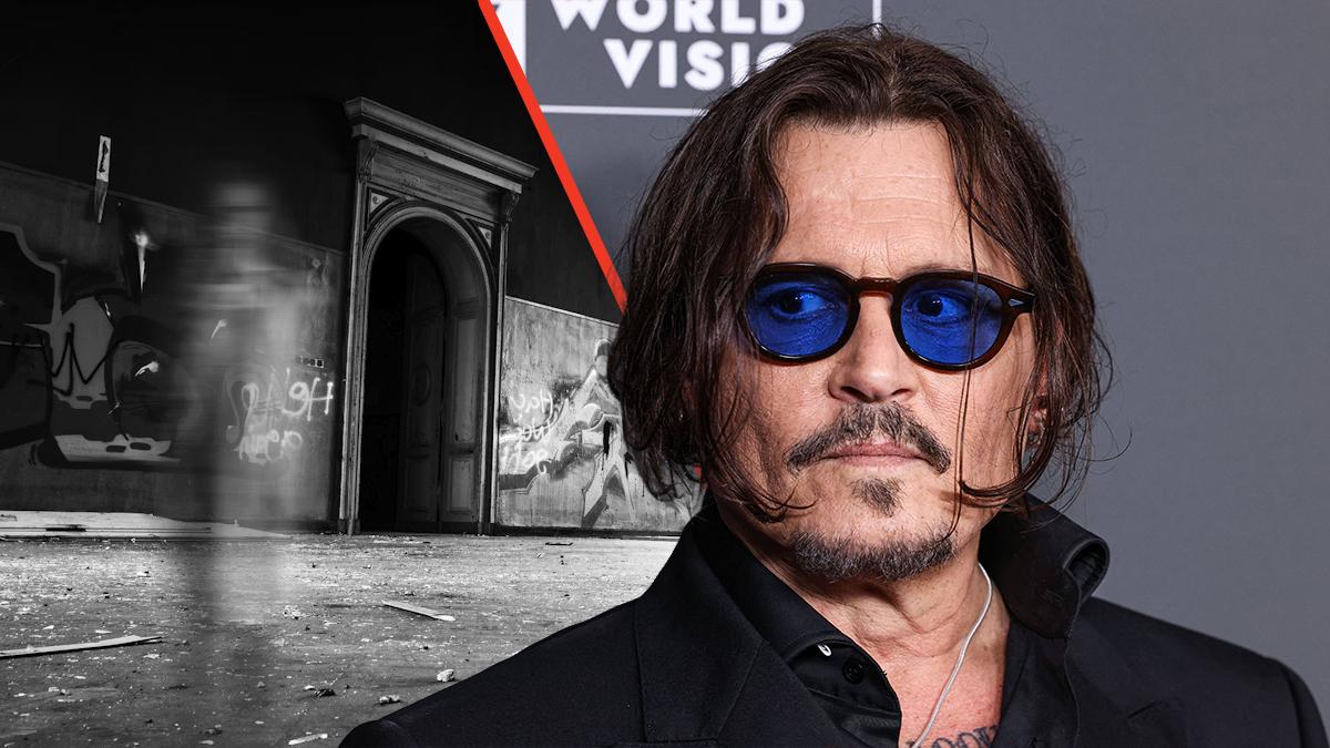 Johnny Depp filmed a movie at a mansion that was rumored to be haunted.