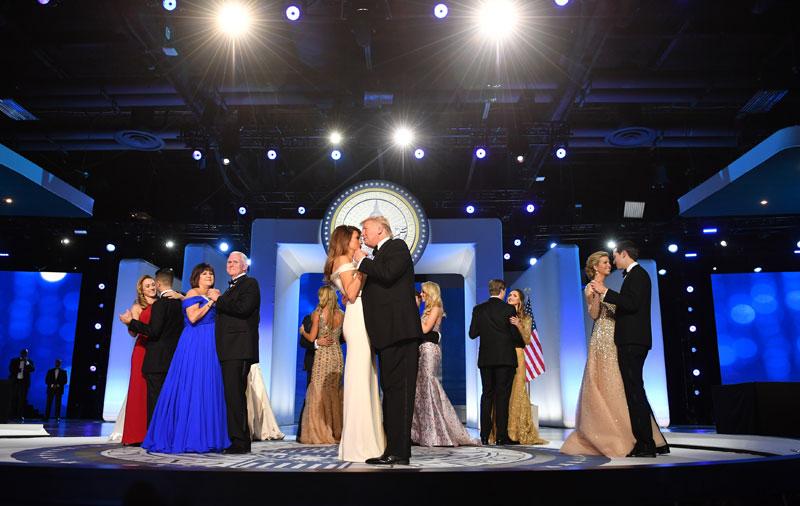 President Donald Trump Melania Inaugural Balls Pics