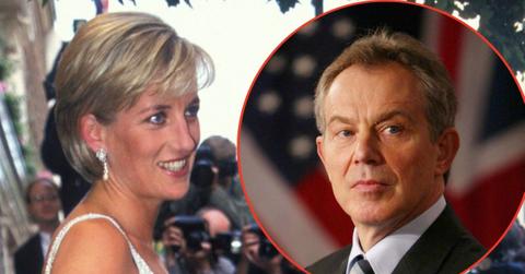 Photo of Princess Diana and Tony Blair
