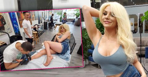 Courtney Stodden Gets Rose Tattoo For New Year