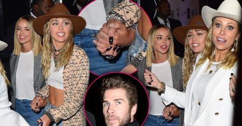 Miley Cyrus Holds Hands With Kaitlynn Carter After VMAs