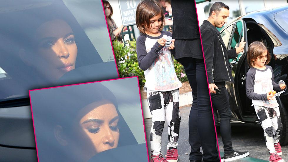 Kim Kardashian Nephew Mason Fro-Yo Date