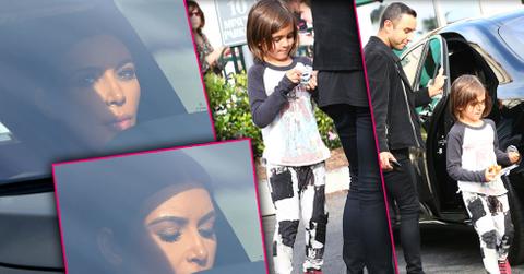 Kim Kardashian Nephew Mason Fro-Yo Date