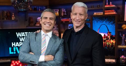WATCH WHAT HAPPENS LIVE WITH ANDY COHEN -- Pictured (l-r): Andy Cohen and Anderson Cooper