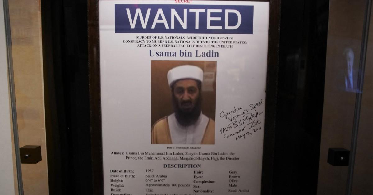 Photo of Osama Bin Laden wanted poster