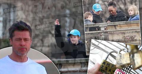 //brad pitt kids leave dads name off paris love lock pp
