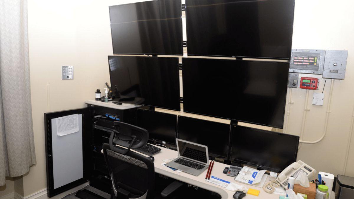 Photo of surveillance room