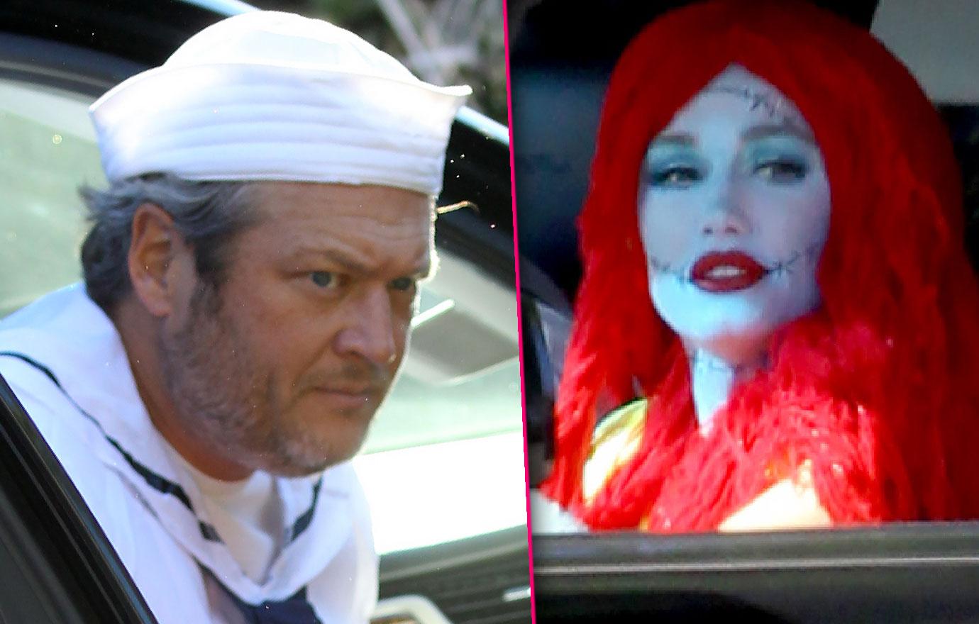 Gwen Stefani And Blake Shelton Take Kids To Halloween Party