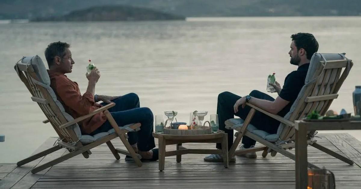 Photo of David Duchovny and Jack Whitehall