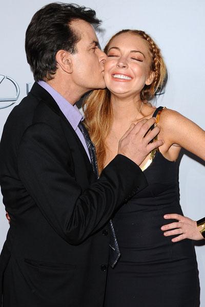 Charlie Sheen and Lindsay Lohan