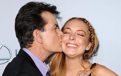 Charlie Sheen and Lindsay Lohan