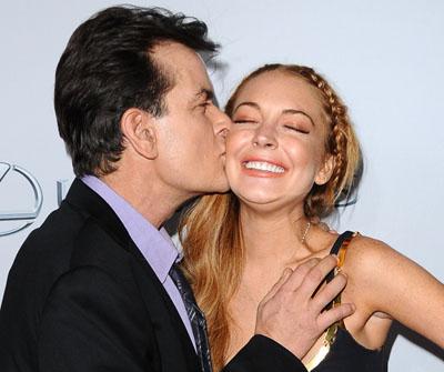 Charlie Sheen and Lindsay Lohan