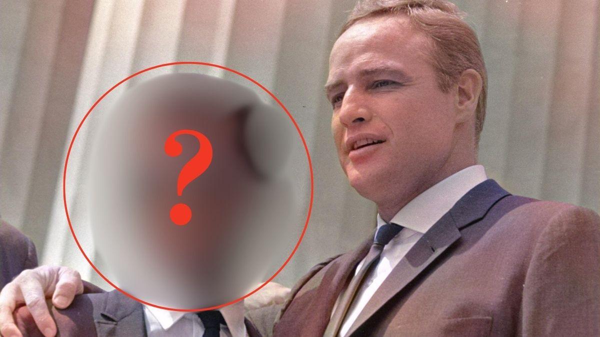 Photo of James Baldwin and Marlon Brando