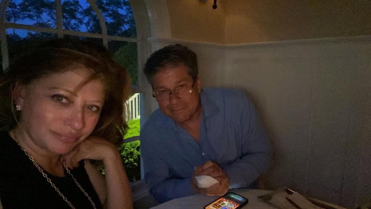 Photo of Jonathan Steinberg and Maria Bartiromo