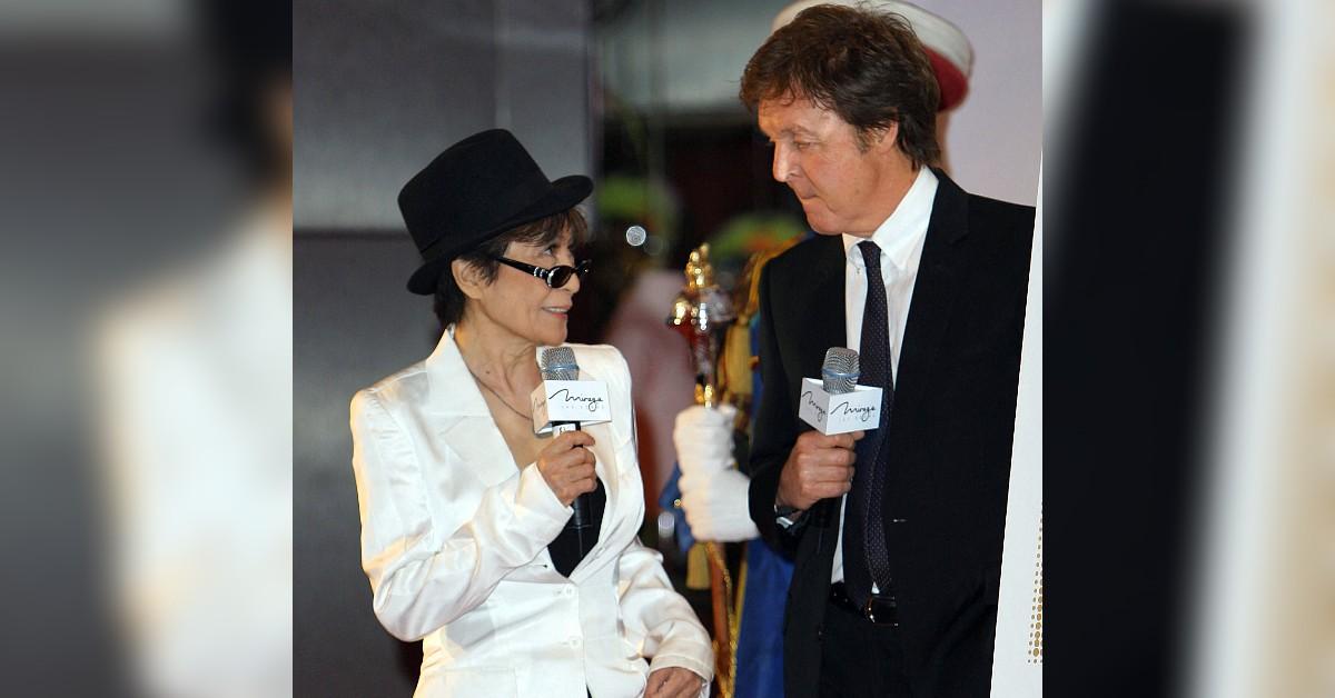 Photo of Yoko Ono with Paul McCartney