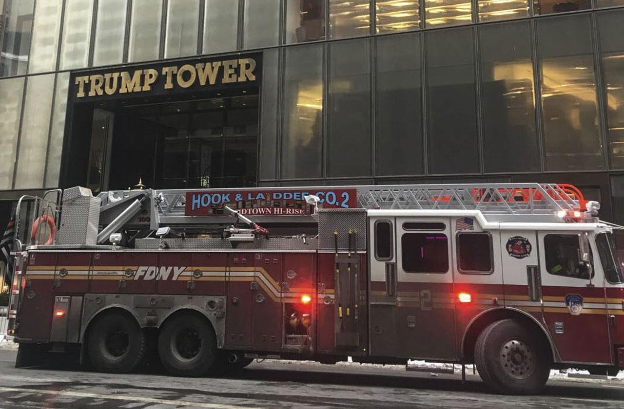 //trump tower fire under investigation pp