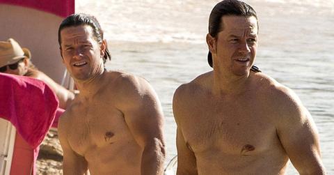 //Mark Wahlberg Shirtless Beach Barbados pp