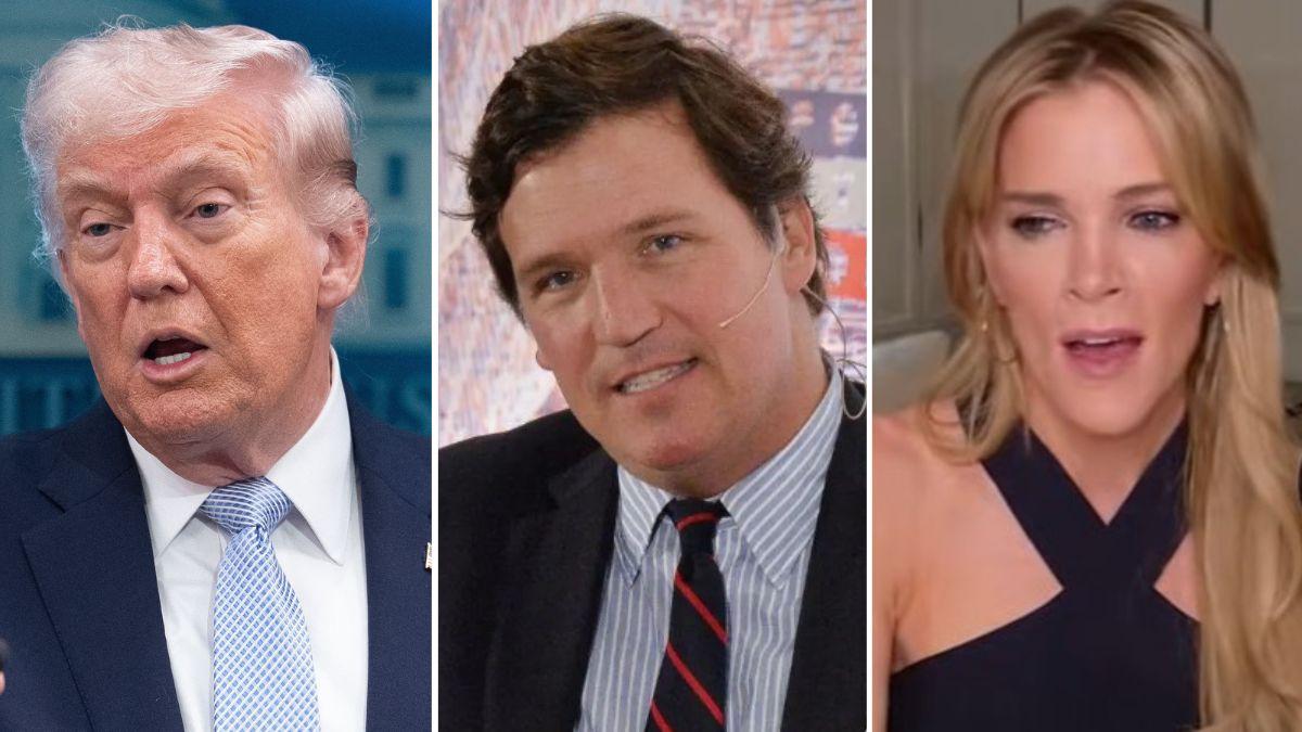 donald trump unleashes tucker carlson megyn kelly candace owens alex jonespp