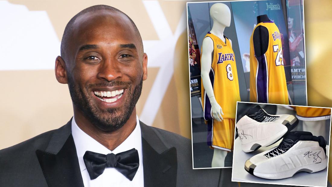 Kobe Bryant's Jerseys, Shoes, and Other Memorabilia to Be Auctioned
