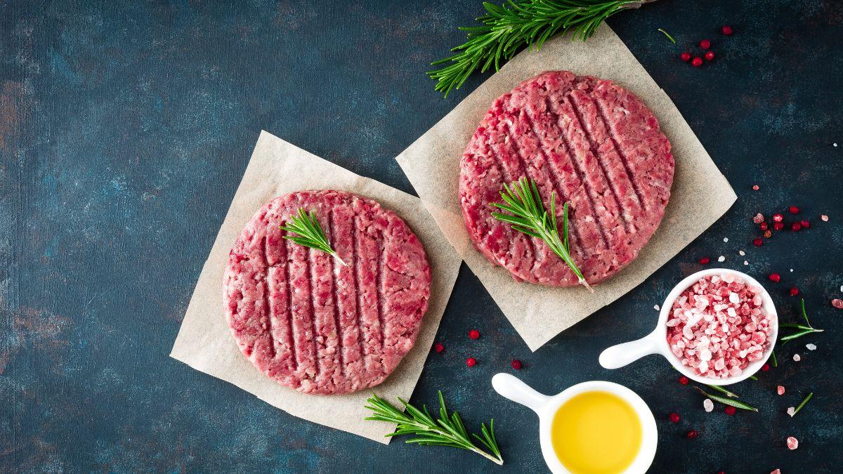 Photo of a burger patty