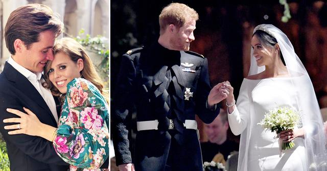 princess beatrice pregnant first baby harry meghan wedding anniversary r