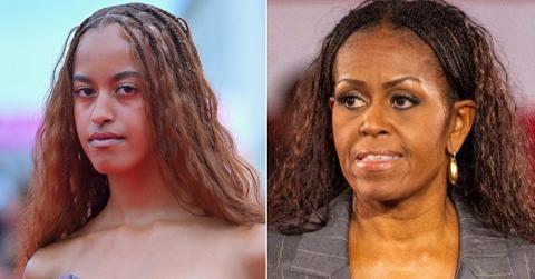 Photo of Malia and Michelle Obama