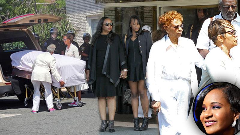 //guests attending bobbi kristina brown new jersey funeral service pp