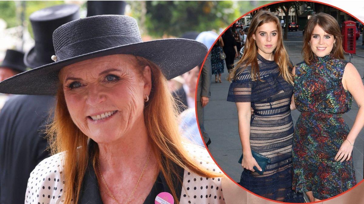 Photo of Princesses Beatrice and Eugenie, Sarah Ferguson
