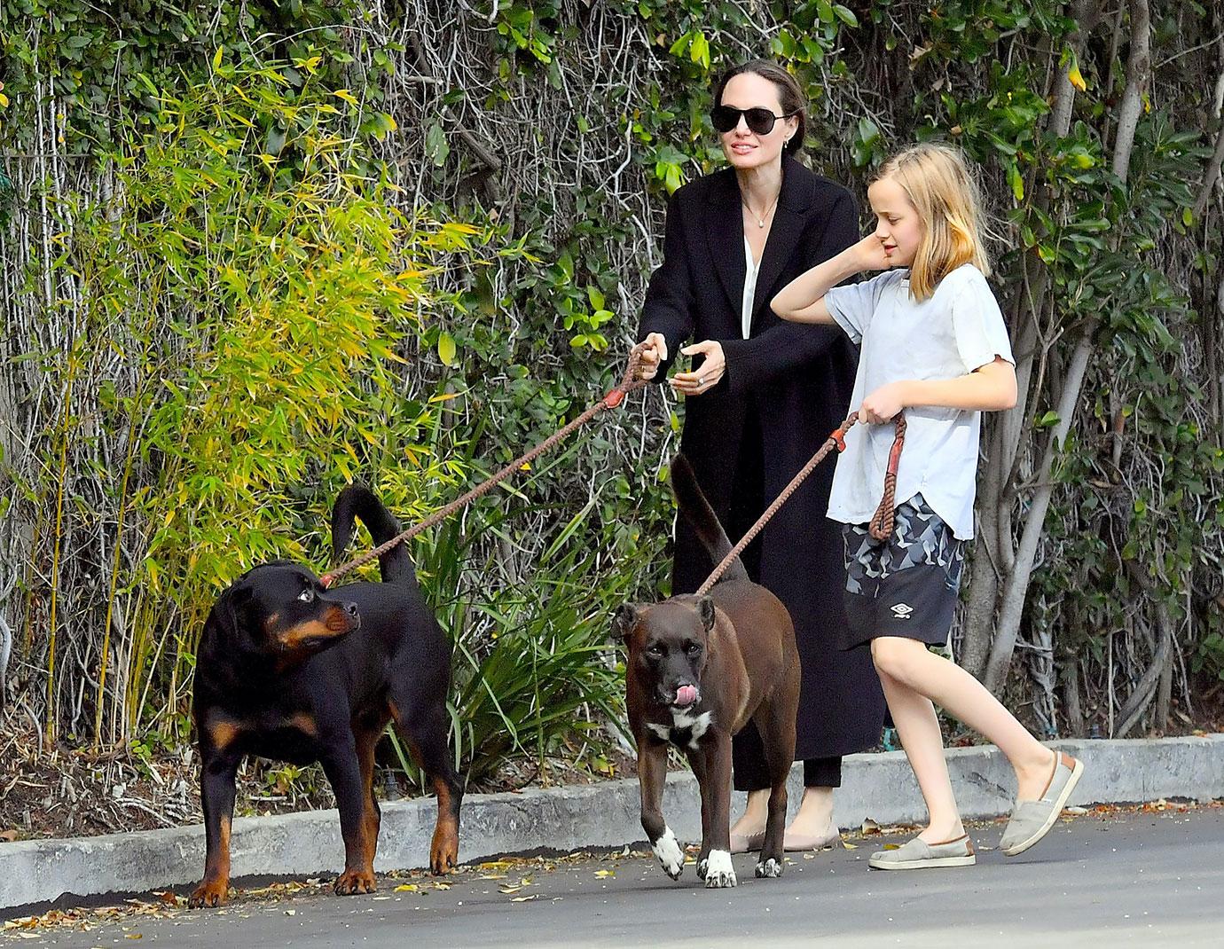 Angelina Jolie & Vivienne In LA After Brad Pitt Golden Globes Snub