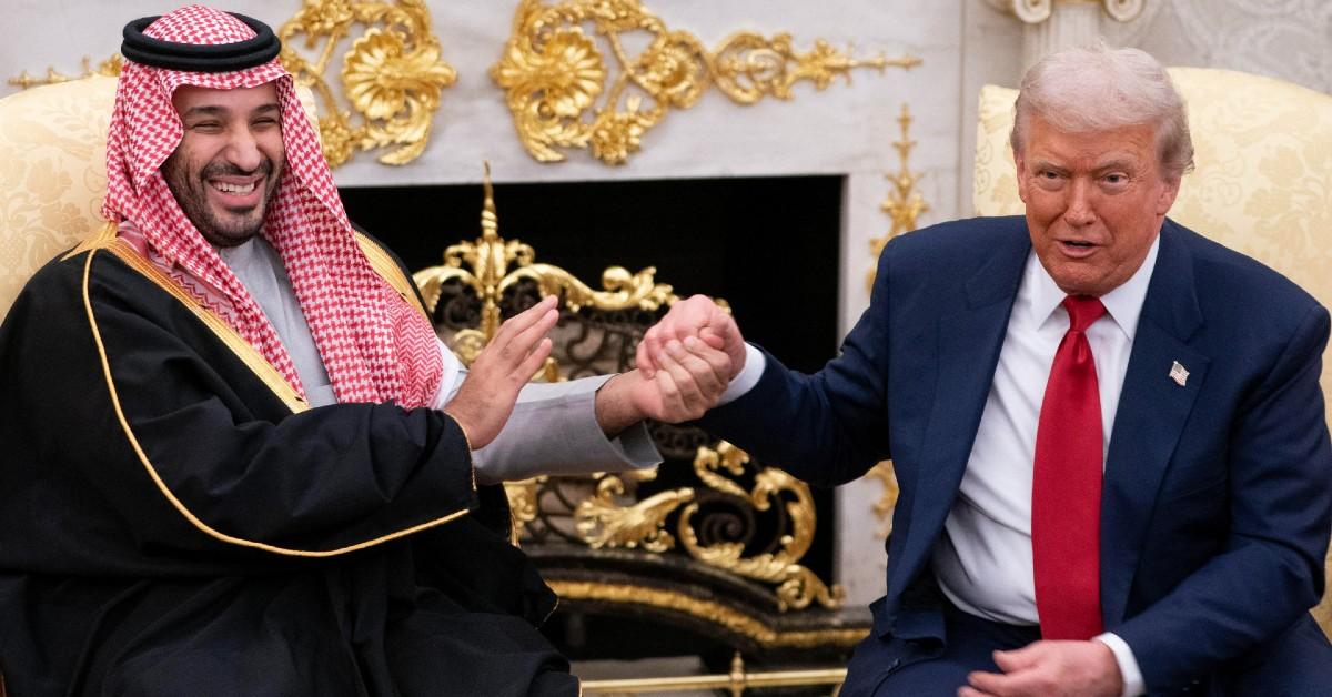 Photo of Donald Trump and Mohammed bin Salman