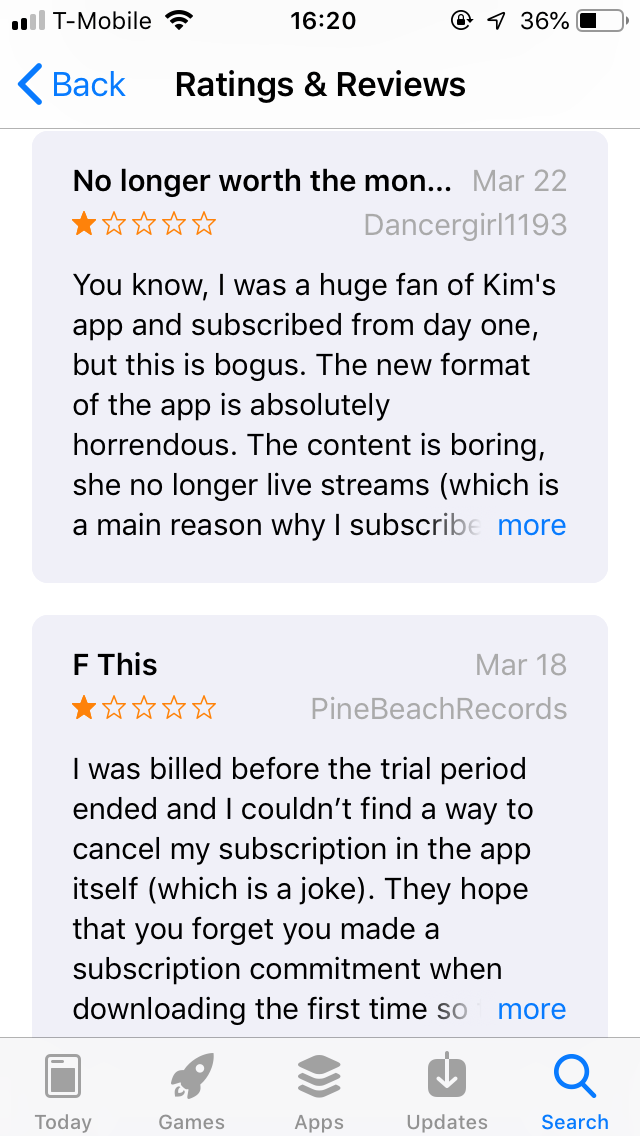 kardashians slammed by fans horrendous apps before cancellation