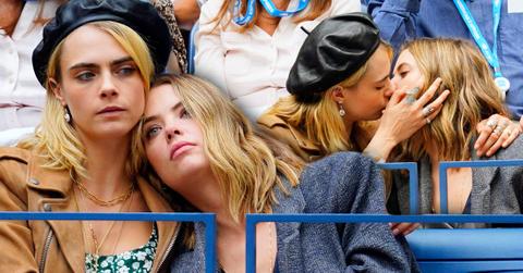 Cara Delevingne & Girlfriend Ashley Benson Kiss On Us Open Date