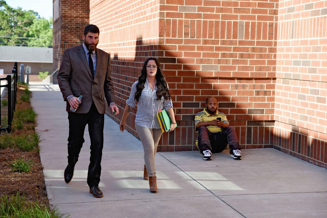 Jenelle Evans and David Eason arrive at court on Tuesday, June 25 without their children yet again.