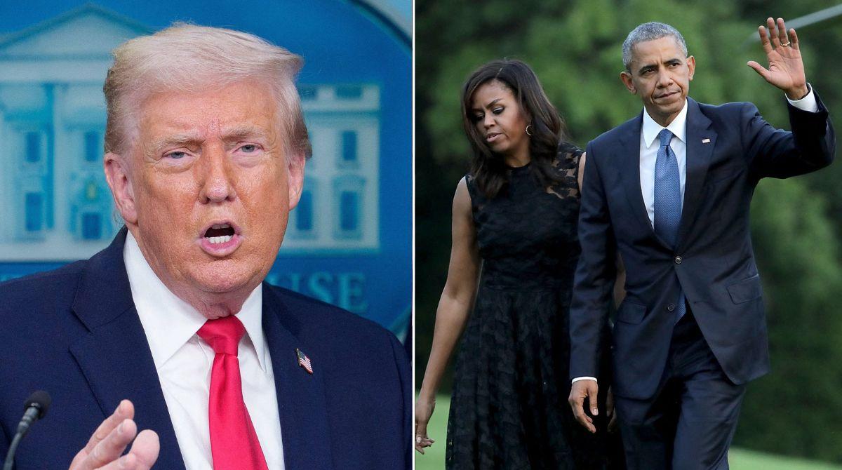 Trump Sparks Outrage Over Video of Barack & Michelle Obama as Apes