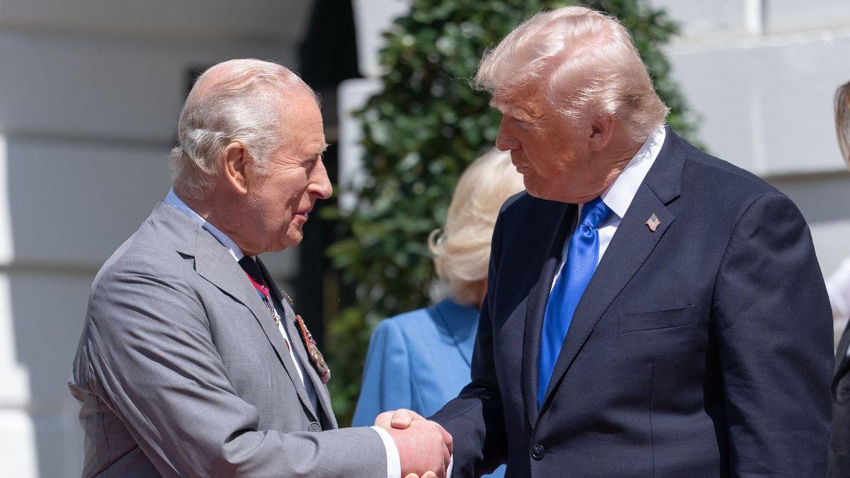picture of Donald Trump and King Charles 