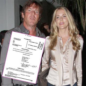 //dennis quaid withdraw divorce splash