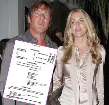 //dennis quaid withdraw divorce splash
