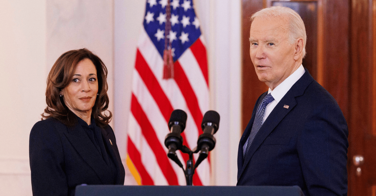 Photo of Kamala Harris and Joe Biden