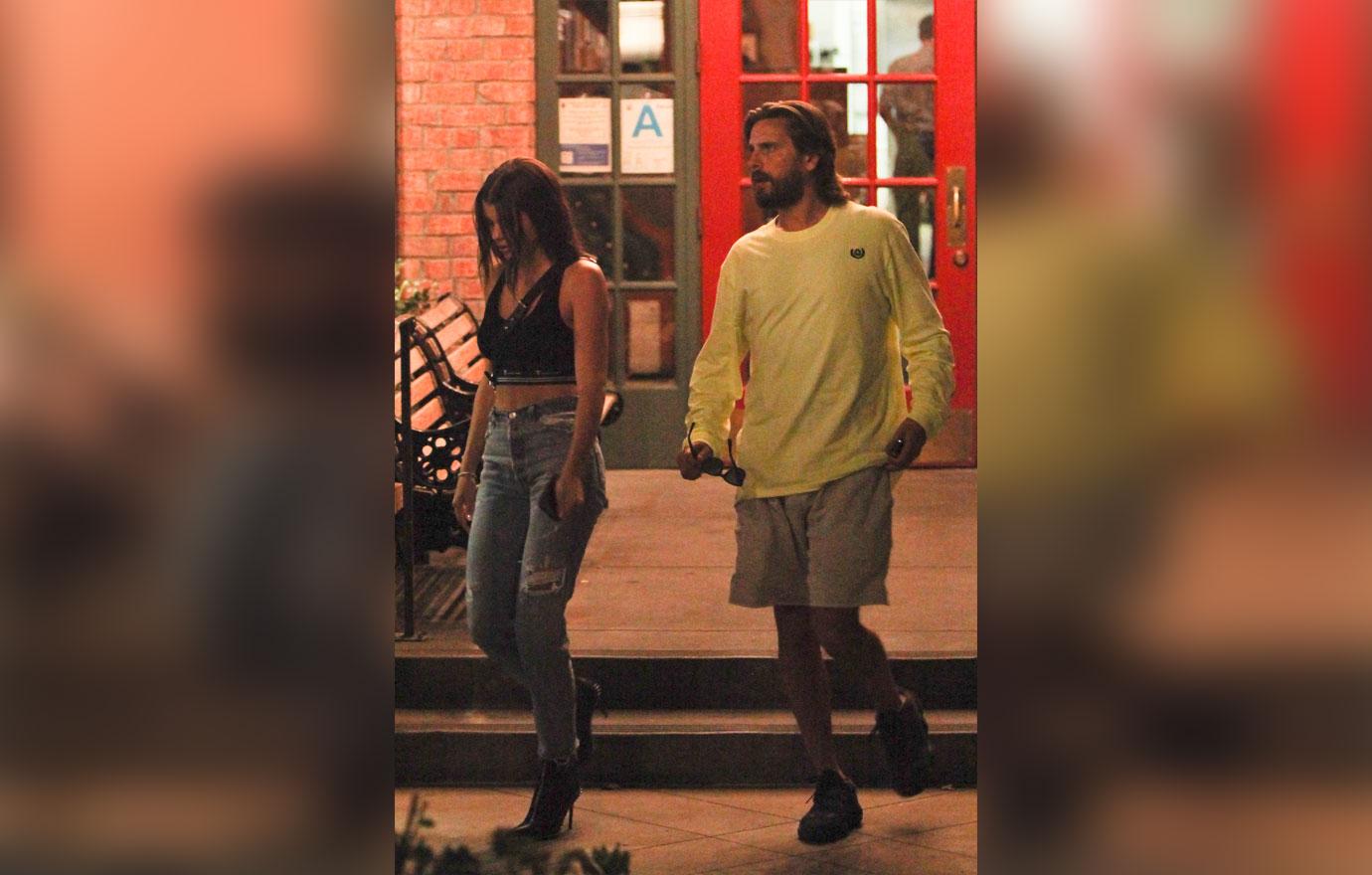 Scott Disick And Sofia Richie Leave Restaurant In Los Angeles