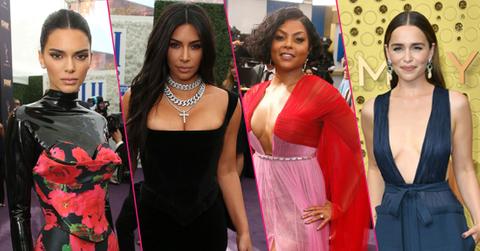 )L-R) Kendall Jenner,Kim Kardashian, Taraji Henson, Emelia Clarke