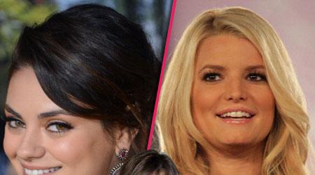 //ashton kutcher mila kunis jessica simpson